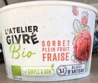 Mängden socker i Sorbet plein de fruit Fraise