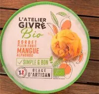 Mängden socker i Sorbet Mangue Alphonso