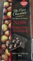 Mängden socker i Chocolat noir noisettes entieres