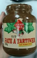 Mängden socker i Pâte à tartiner