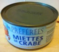 Mängden socker i Miettes de crabe 