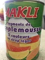 Mängden socker i Segments de pamplemousse