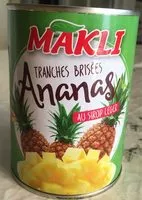 Mängden socker i Ananas tranches brisées