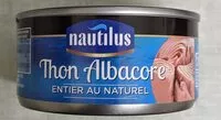 Mängden socker i Thon Albacore entier au naturel