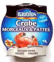 Mängden socker i Crabes morceaux et pattes