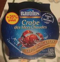 Mängden socker i Crabe des Mers Chaudes
