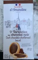 Mängden socker i 9 Tartelettes au chocolat noir