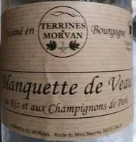 Mängden socker i Blanquette de veau aux riz et aux champignons de paris