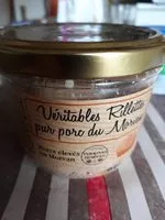 Mängden socker i Véritables Rillettes Pur Porc du Morvan