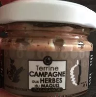 Mängden socker i Terrine campagne aux herbes du maquis