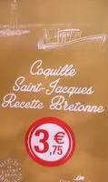 Mängden socker i Coquilles Saint-Jacques recette Bretagne