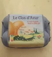 Mängden socker i 6 oeufs de poules élevés en plein air