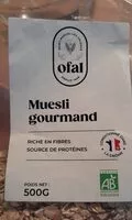 Mängden socker i Muesli gourmand