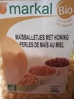 Mängden socker i Perles de maïs au miel