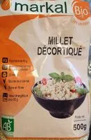 Mängden socker i Millet Décortiqué
