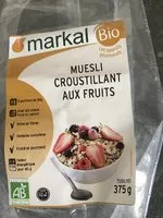 Mängden socker i Muesli Croustillant Fruits