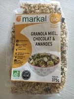 Mängden socker i Granola Miel, Chocolat & Amandes