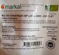 Mängden socker i Riz de Camargue IGP 1/2 complet