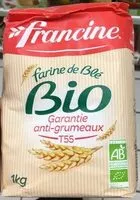 Mängden socker i Farine de blé bio