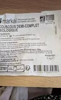 Mängden socker i Couscous demi-complet biologique