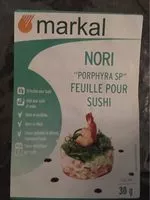 Mängden socker i Feuille Nori Pour Sushis
