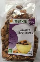 Mängden socker i Amandes Décortiquées - 500G - Markal