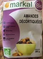 Mängden socker i Amande decortiquées
