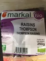 Mängden socker i Raisins Thompson
