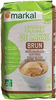 Mängden socker i Sucre de canne brun