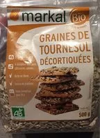 Mängden socker i Graines De Tournesol Décortiquées