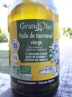 Mängden socker i Huile De Tournesol Bio, Vierge - 1L - Grand Olio