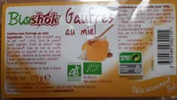 Mängden socker i Gaufres Au Miel Bio - 175G - Bioshok