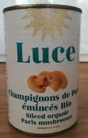 Mängden socker i Champignons de Paris émincés bio