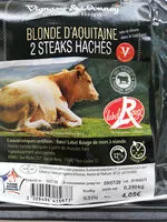 Mängden socker i Steaks Hachés Labels Rouge 0.250. G