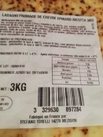 Mängden socker i Lasagnes Au Chèvre / épinards / Ricotta