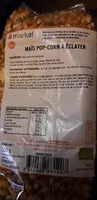 Mängden socker i Mais pop cornet a éclater