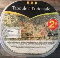 Mängden socker i Taboulé à l'oriental