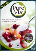 Mängden socker i Édulcorant de table à base de rebaudioside A: extrait de stevia rebaudiana