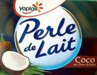 Mängden socker i Perle de Lait Coco en fins éclats (8 pots)