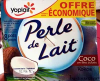 Mängden socker i Perle de Lait (Coco en fins éclats) 8 Pots - Offre Économique