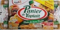 Mängden socker i Paniers de Yoplait (Abricot, Ananas, Cerise, Fraise, Mûre, Pêche) 16 Pots