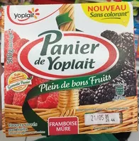 Mängden socker i Panier de Yoplait Framboise Mûre