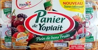 Mängden socker i Panier de Yoplait (Cerise, Fraise, Framboise, Mûre) 8 Pots