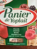 Mängden socker i Panier de Yoplait (Fraise, cerise, mûre, framboise)