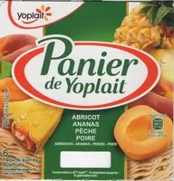 Mängden socker i Panier de Yoplait (Abricot, Ananas, Pêche, Poire) 6 Pots