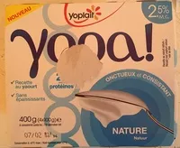 Mängden socker i Yopa ! Nature (2,5 % MG)