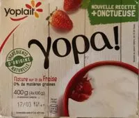 Socker och näringsämnen i Yoplait yopa