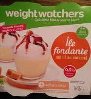 Mängden socker i Île Fondante sur lit de caramel (0.6% MG)