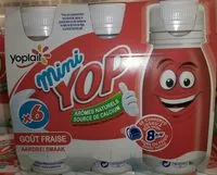 Mängden socker i Yaourt à boire sucré aromatisé