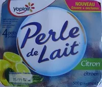 Mängden socker i Perle de Lait (Citron) 4 Pots